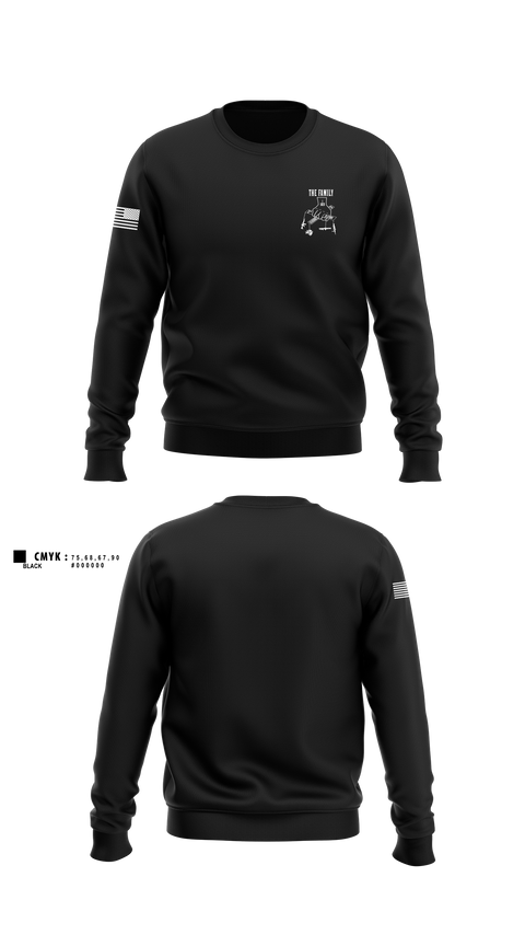 Crew Neck Sweatshirt, 2nd PLT A CO-The Family, Army, Teamtime, Team time, sublimation, custom sports apparel, team uniforms, spirit wear, spiritwear, sports uniforms, custom shirts, team store, custom team store, fundraiser sports, apparel fundraiser