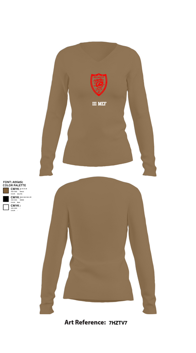 III MEF 91980942 Women's Long Sleeve V-neck Shirt - 2