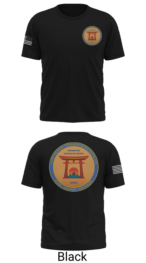 Old School Cotton Feel Shirt, 835th Transportation BN, Army, Teamtime, Team time, sublimation, custom sports apparel, team uniforms, spirit wear, spiritwear, sports uniforms, custom shirts, team store, custom team store, fundraiser sports, apparel fundraiser