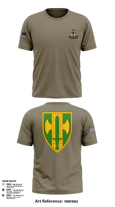 615th MP CO 40178490 Short Sleeve Performance Shirt - 43