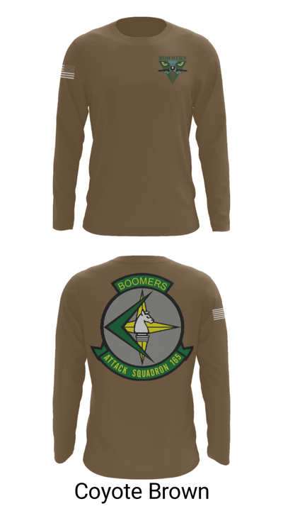 VA-165 Boomers 8750909 Long Sleeve Performance Shirt - 15