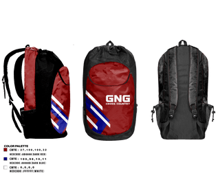 Gear Bag, GNG CROSS COUNTRY, Cross Country, Teamtime, Team time, sublimation, custom sports apparel, team uniforms, spirit wear, spiritwear, sports uniforms, custom shirts, team store, custom team store, fundraiser sports, apparel fundraiser