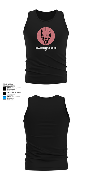 Tank Top, Hellhound PLT, A CO, 2-8 CAV, , Teamtime, Team time, sublimation, custom sports apparel, team uniforms, spirit wear, spiritwear, sports uniforms, custom shirts, team store, custom team store, fundraiser sports, apparel fundraiser