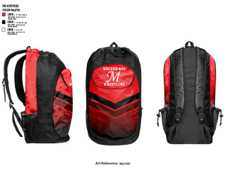 Gear Bag, Maysville R-1 School District Wrestling, Wrestling, Teamtime, Team time, sublimation, custom sports apparel, team uniforms, spirit wear, spiritwear, sports uniforms, custom shirts, team store, custom team store, fundraiser sports, apparel fundraiser