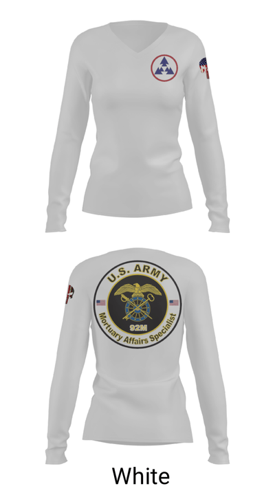 54th Quartermaster Company 53480522 Women's Long Sleeve V-neck Shirt - 9