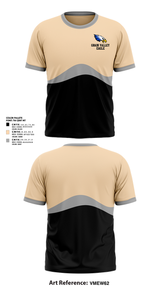 Short Sleeve Performance Shirt, Grain valley eagle, Track & Field, Teamtime, Team time, sublimation, custom sports apparel, team uniforms, spirit wear, spiritwear, sports uniforms, custom shirts, team store, custom team store, fundraiser sports, apparel fundraiser