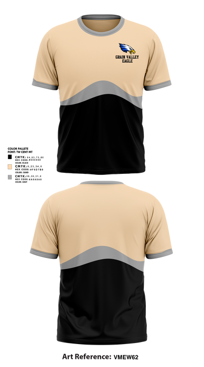 Grain valley eagle 49798291 Short Sleeve Performance Shirt - 1