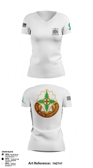 Womens Short Sleeve Vneck Shirt, MAMC7N A Co MAMC, Army, Teamtime, Team time, sublimation, custom sports apparel, team uniforms, spirit wear, spiritwear, sports uniforms, custom shirts, team store, custom team store, fundraiser sports, apparel fundraiser