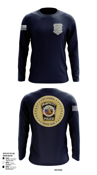 Long Sleeve Performance Shirt, Swampscott Police, Police, Teamtime, Team time, sublimation, custom sports apparel, team uniforms, spirit wear, spiritwear, sports uniforms, custom shirts, team store, custom team store, fundraiser sports, apparel fundraiser
