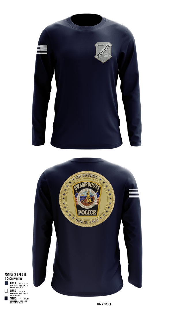 Long Sleeve Performance Shirt, Swampscott Police, Police, Teamtime, Team time, sublimation, custom sports apparel, team uniforms, spirit wear, spiritwear, sports uniforms, custom shirts, team store, custom team store, fundraiser sports, apparel fundraiser
