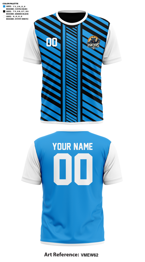 Short Sleeve Performance Shirt, Panthers, Men's Soccer, Teamtime, Team time, sublimation, custom sports apparel, team uniforms, spirit wear, spiritwear, sports uniforms, custom shirts, team store, custom team store, fundraiser sports, apparel fundraiser