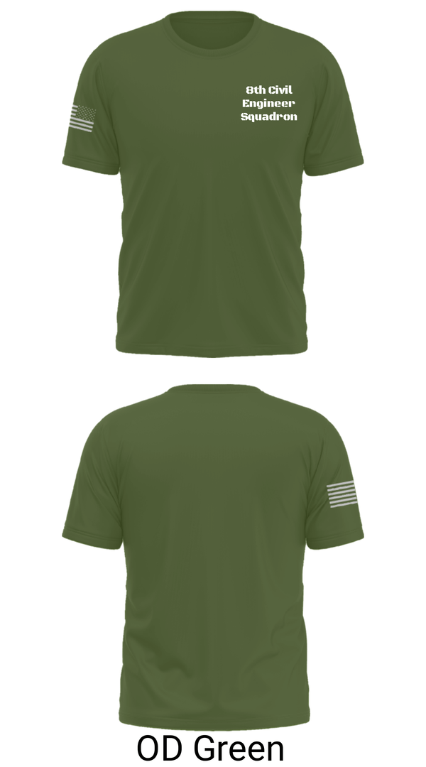 Short Sleeve Performance Shirt, 8th Civil Engineer Squadron, Air Force, Teamtime, Team time, sublimation, custom sports apparel, team uniforms, spirit wear, spiritwear, sports uniforms, custom shirts, team store, custom team store, fundraiser sports, apparel fundraiser