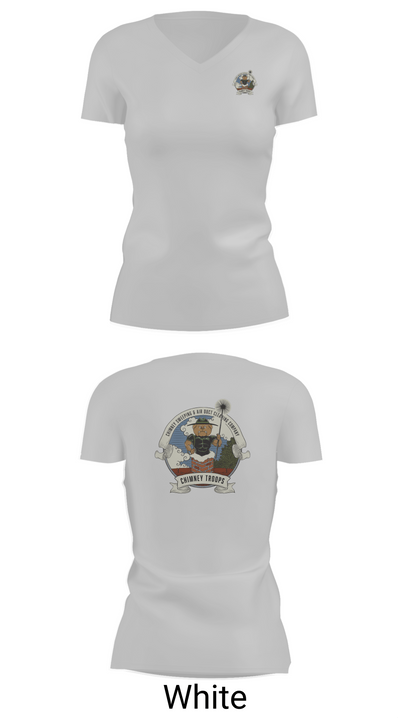 Chimney troops 46116890 Women's Short Sleeve V-neck Shirt - 19