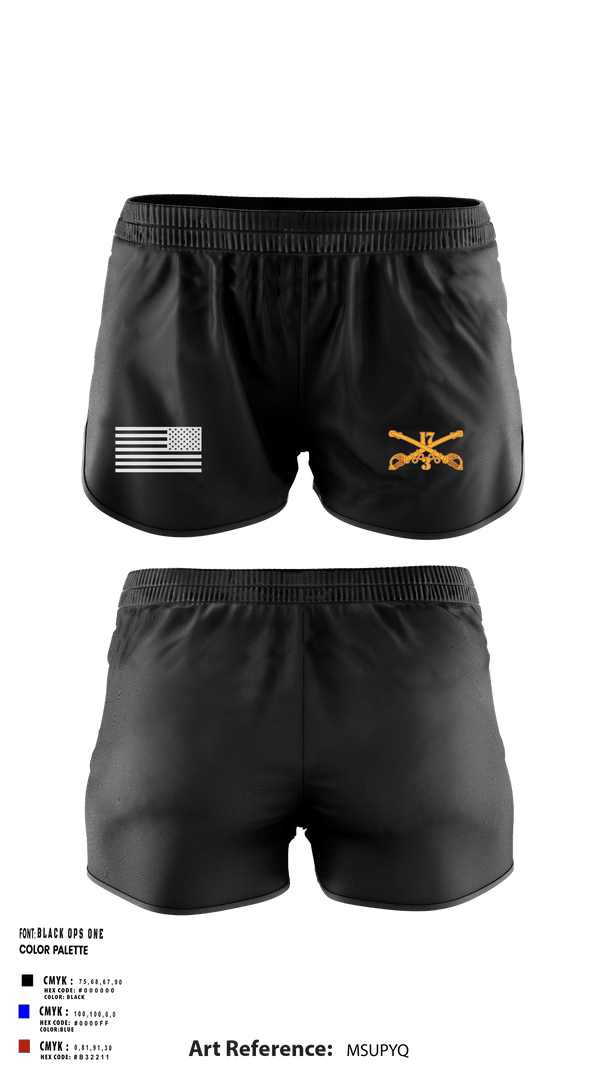 Ranger Panties, Delta Troop 3-17 CAV, , Teamtime, Team time, sublimation, custom sports apparel, team uniforms, spirit wear, spiritwear, sports uniforms, custom shirts, team store, custom team store, fundraiser sports, apparel fundraiser