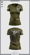 Livingston Police Emergency Service Unit 52189708 Women's Short Sleeve V-neck Shirt - 2