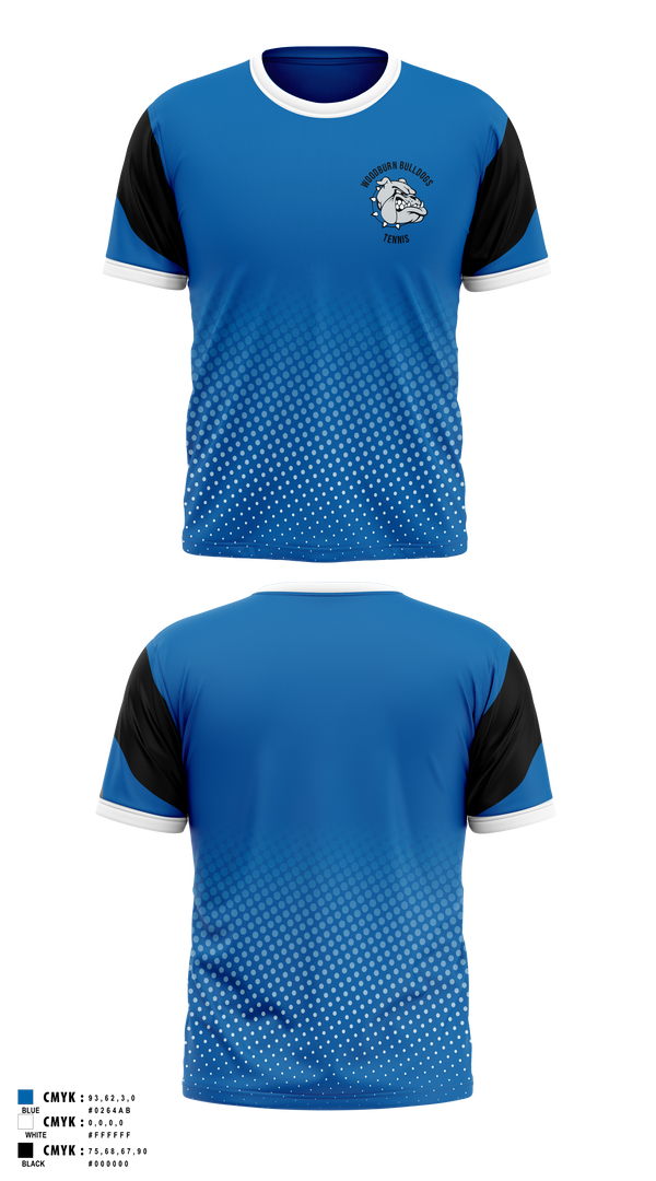 Short Sleeve Performance Shirt, Woodburn Bulldogs, Tennis, Teamtime, Team time, sublimation, custom sports apparel, team uniforms, spirit wear, spiritwear, sports uniforms, custom shirts, team store, custom team store, fundraiser sports, apparel fundraiser