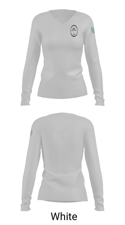 Ac Connecticut 25353608 Women's Long Sleeve V-neck Shirt - 9