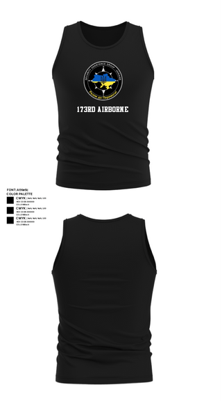 Tank Top, 173rd Airborne, Army, Teamtime, Team time, sublimation, custom sports apparel, team uniforms, spirit wear, spiritwear, sports uniforms, custom shirts, team store, custom team store, fundraiser sports, apparel fundraiser