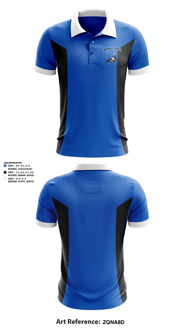 Short Sleeve Performance Polo, Nevada High School Cheer, Cheer, Teamtime, Team time, sublimation, custom sports apparel, team uniforms, spirit wear, spiritwear, sports uniforms, custom shirts, team store, custom team store, fundraiser sports, apparel fundraiser