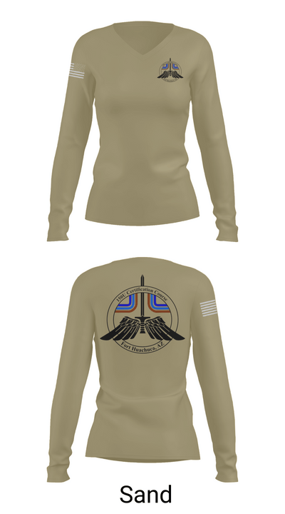 2-13th AVN REGT, 150U Certification Course 19965243 Women's Long Sleeve V-neck Shirt -1 97