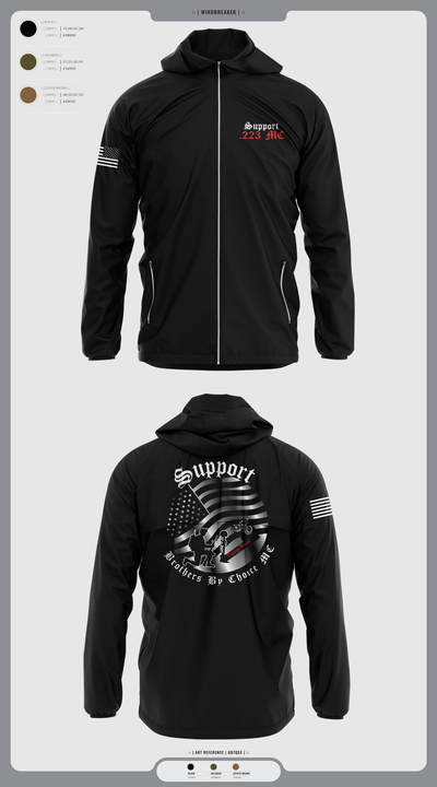 Brothers By Choice MC support 11899861 Windbreaker - 1