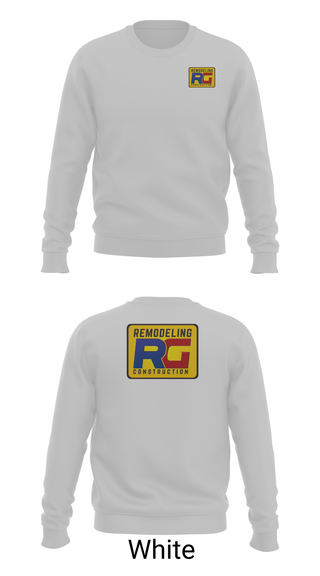 Crew Neck Sweatshirt, Rg remodeling, , Teamtime, Team time, sublimation, custom sports apparel, team uniforms, spirit wear, spiritwear, sports uniforms, custom shirts, team store, custom team store, fundraiser sports, apparel fundraiser