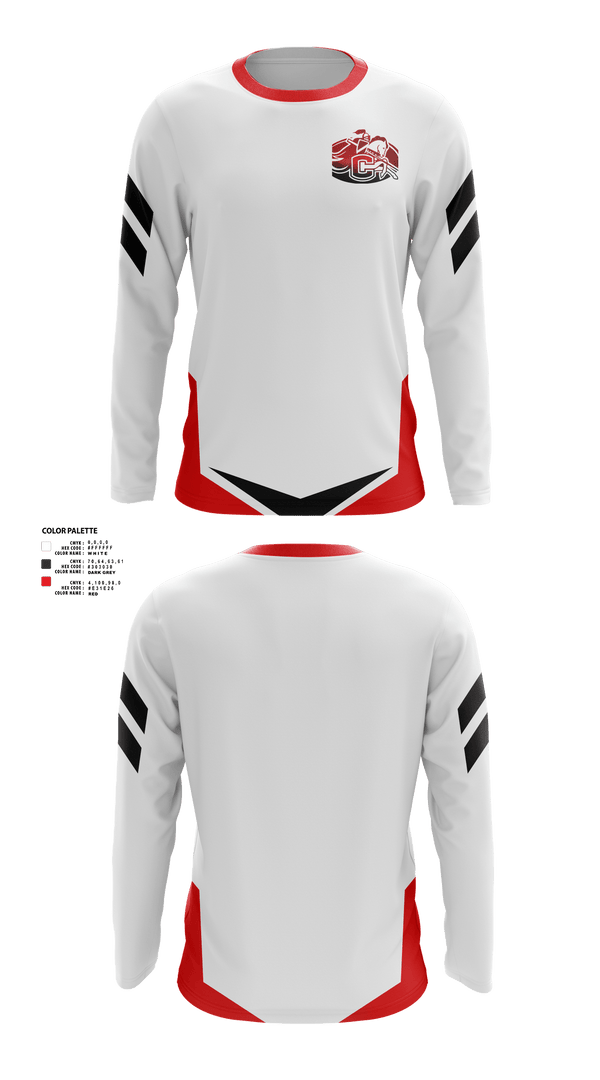 Long Sleeve Performance Shirt, Chariton Chargers, Wrestling, Teamtime, Team time, sublimation, custom sports apparel, team uniforms, spirit wear, spiritwear, sports uniforms, custom shirts, team store, custom team store, fundraiser sports, apparel fundraiser