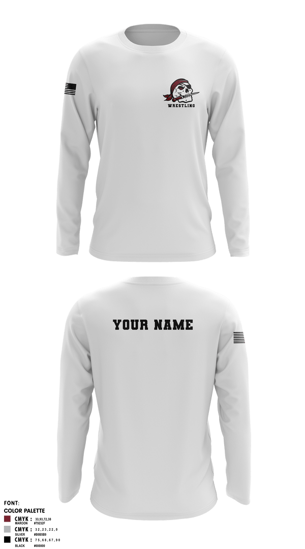 Long Sleeve Rash Guard Shirt, Braden River High School Wrestling, Wrestling, Teamtime, Team time, sublimation, custom sports apparel, team uniforms, spirit wear, spiritwear, sports uniforms, custom shirts, team store, custom team store, fundraiser sports, apparel fundraiser