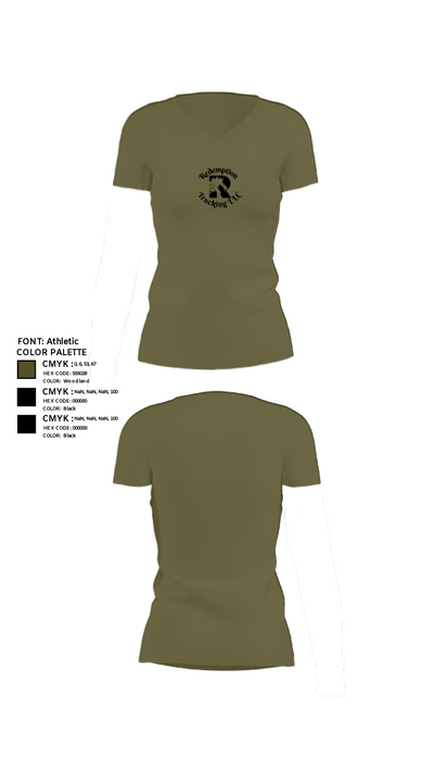 Redemption Trucking LLC 17530892 Women's Short Sleeve V-neck Shirt - 20