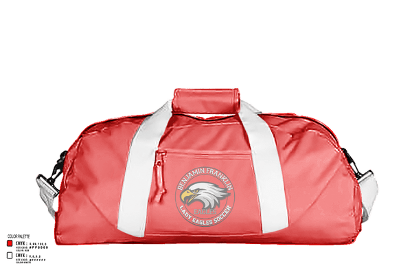 Duffle Bag, Benjamin Franklin Middle School Soccer, Men's Soccer, Teamtime, Team time, sublimation, custom sports apparel, team uniforms, spirit wear, spiritwear, sports uniforms, custom shirts, team store, custom team store, fundraiser sports, apparel fundraiser