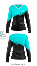 URLANI 64170980 Women's Long Sleeve V-neck Shirt - 1
