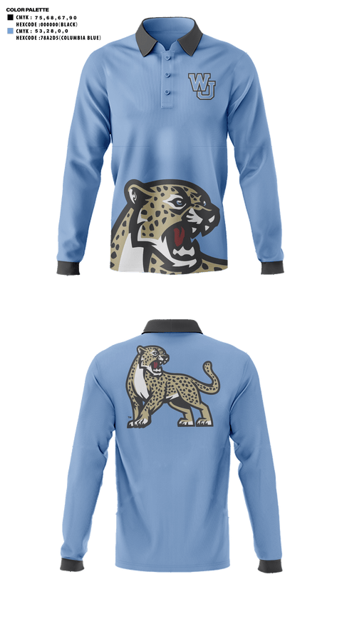 Long Sleeve Performance Polo, West Jordan High School Golf, Golf, Teamtime, Team time, sublimation, custom sports apparel, team uniforms, spirit wear, spiritwear, sports uniforms, custom shirts, team store, custom team store, fundraiser sports, apparel fundraiser