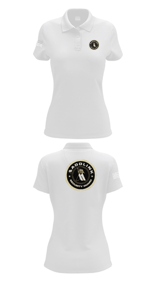 Womens Short Sleeve Performance Polo, Maddlink Security Guard, , Teamtime, Team time, sublimation, custom sports apparel, team uniforms, spirit wear, spiritwear, sports uniforms, custom shirts, team store, custom team store, fundraiser sports, apparel fundraiser