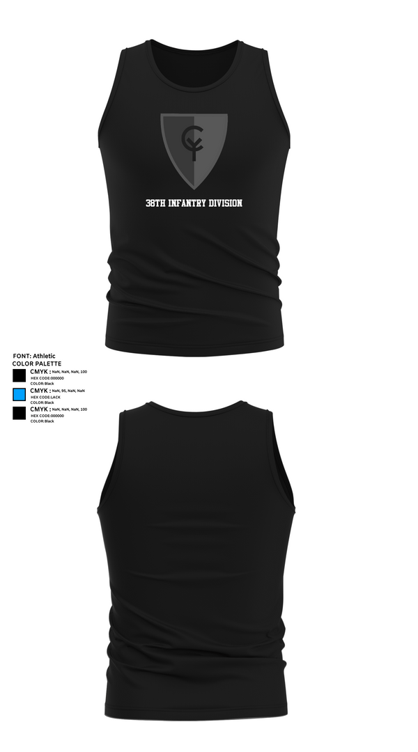 Tank Top, 38th Infantry Division, , Teamtime, Team time, sublimation, custom sports apparel, team uniforms, spirit wear, spiritwear, sports uniforms, custom shirts, team store, custom team store, fundraiser sports, apparel fundraiser
