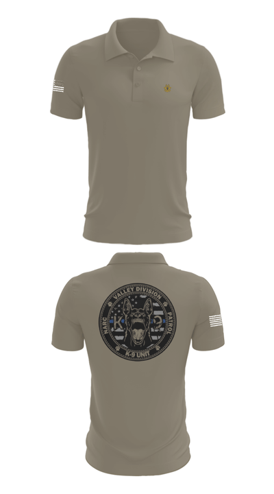 VALLEY K9 75951631 Short Sleeve Performance Polo - 64