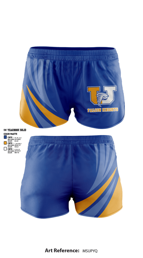 Womens Shorts, FalconKnights, Cheer, Teamtime, Team time, sublimation, custom sports apparel, team uniforms, spirit wear, spiritwear, sports uniforms, custom shirts, team store, custom team store, fundraiser sports, apparel fundraiser