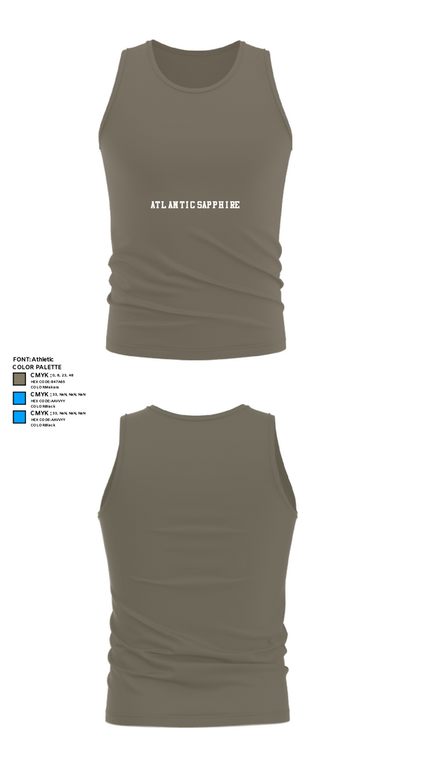 Tank Top, atlantic sapphire, , Teamtime, Team time, sublimation, custom sports apparel, team uniforms, spirit wear, spiritwear, sports uniforms, custom shirts, team store, custom team store, fundraiser sports, apparel fundraiser