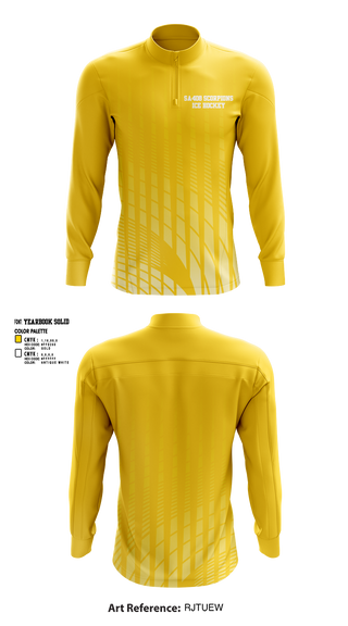 Quarter Zip Jacket, SA408 Scorpions, Ice Hockey, Teamtime, Team time, sublimation, custom sports apparel, team uniforms, spirit wear, spiritwear, sports uniforms, custom shirts, team store, custom team store, fundraiser sports, apparel fundraiser