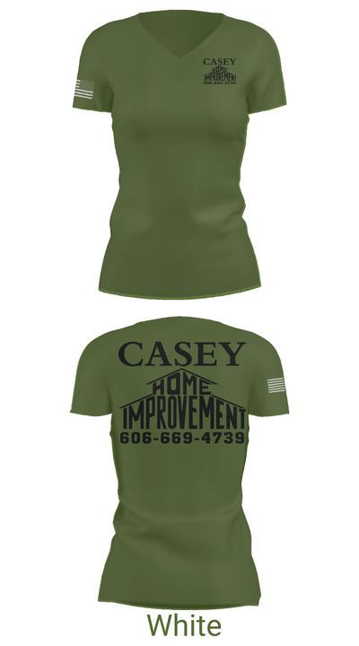 Casey home improvement 45702789 Women's Short Sleeve V-neck Shirt - 19