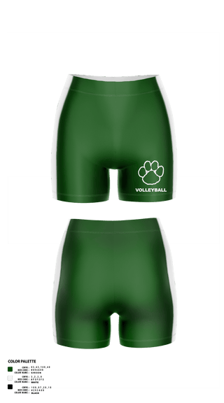 Womens Shorts, Panthers Volleyball, Women's Volleyball, Teamtime, Team time, sublimation, custom sports apparel, team uniforms, spirit wear, spiritwear, sports uniforms, custom shirts, team store, custom team store, fundraiser sports, apparel fundraiser