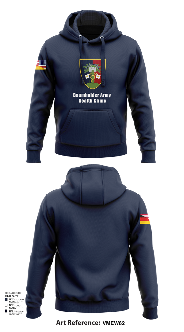 Hoodie, U.S. Army Health Clinic - Baumholder, Army, Teamtime, Team time, sublimation, custom sports apparel, team uniforms, spirit wear, spiritwear, sports uniforms, custom shirts, team store, custom team store, fundraiser sports, apparel fundraiser
