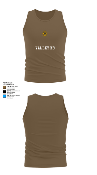 Tank Top, VALLEY K9, , Teamtime, Team time, sublimation, custom sports apparel, team uniforms, spirit wear, spiritwear, sports uniforms, custom shirts, team store, custom team store, fundraiser sports, apparel fundraiser