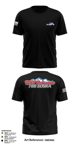 Old School Cotton Feel Shirt, USS Colorado, Navy, Teamtime, Team time, sublimation, custom sports apparel, team uniforms, spirit wear, spiritwear, sports uniforms, custom shirts, team store, custom team store, fundraiser sports, apparel fundraiser