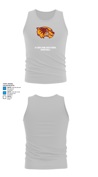 Tank Top, Au Gres-Sims High School Basketball, Men's Basketball, Teamtime, Team time, sublimation, custom sports apparel, team uniforms, spirit wear, spiritwear, sports uniforms, custom shirts, team store, custom team store, fundraiser sports, apparel fundraiser