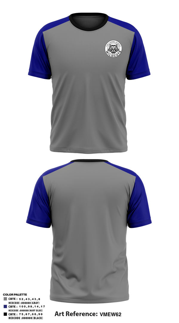 Short Sleeve Performance Shirt, The Carmel School Volleyball, Women's Volleyball, Teamtime, Team time, sublimation, custom sports apparel, team uniforms, spirit wear, spiritwear, sports uniforms, custom shirts, team store, custom team store, fundraiser sports, apparel fundraiser