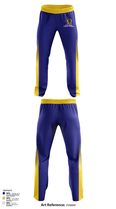 Alpha Omega Academy Football 23371482 Sweatpants - 123