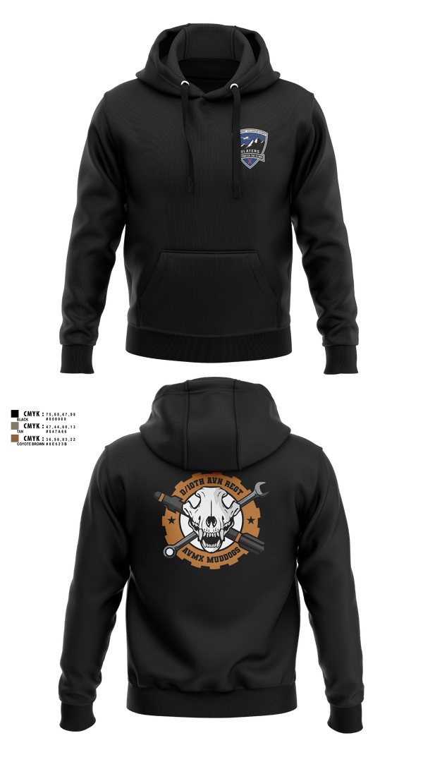 Hoodie, D/10 Slayers, Army, Teamtime, Team time, sublimation, custom sports apparel, team uniforms, spirit wear, spiritwear, sports uniforms, custom shirts, team store, custom team store, fundraiser sports, apparel fundraiser