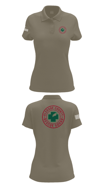 Bledsoe County Rescue Squad 83913637 Women's Short Sleeve Performance Polo  - 75