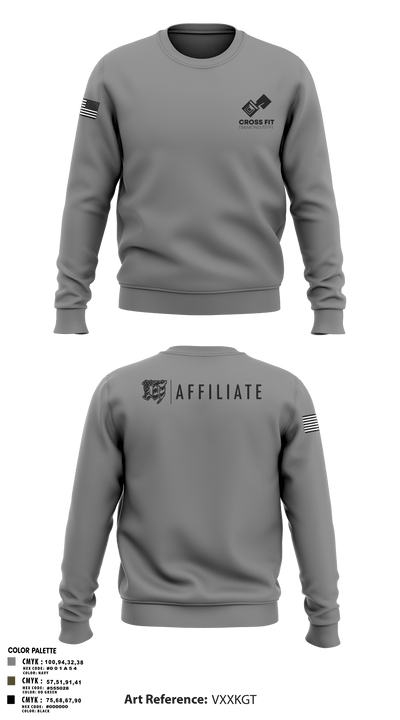 CrossFit Diamond Steel 93169712 Crew Neck Sweatshirt - 1