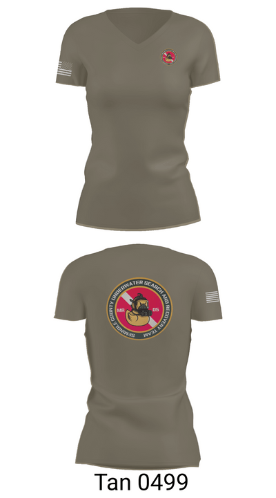 SCSO USART 10986438 Women's Short Sleeve V-neck Shirt - 65